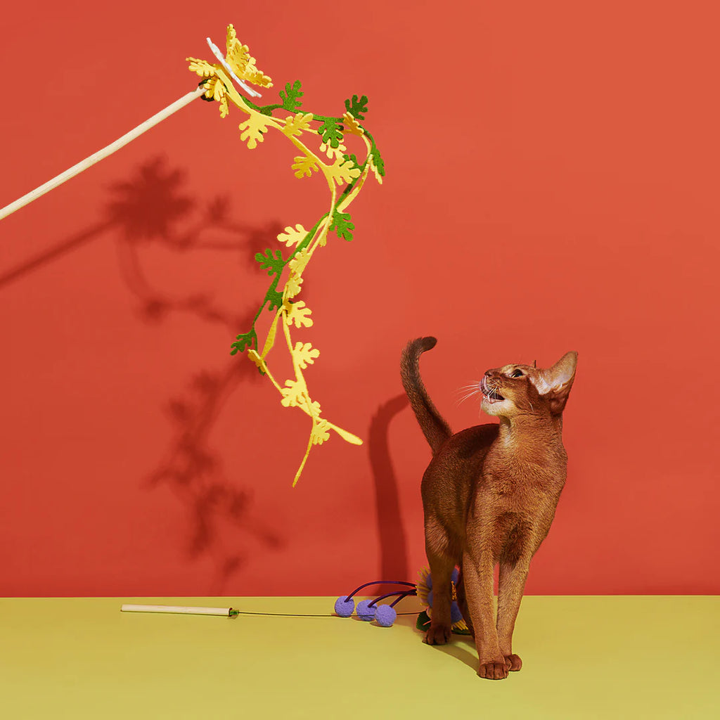 Purrre Blooming Cat Teaser Wand | Cat Toy 