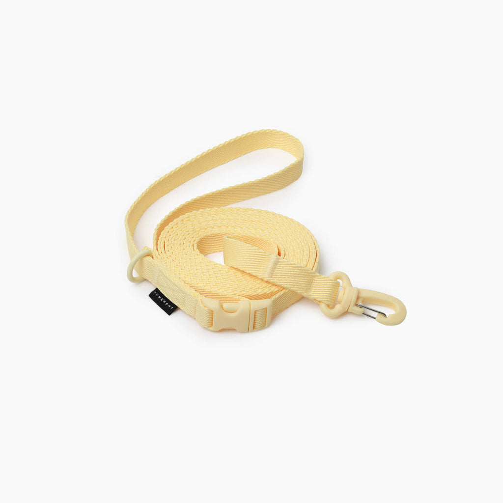 Inherent Macaron Hands Free Dog Leash - Beige | Lemon | Green | Lavender | Pink | Coral | Blue - Shortie Friends