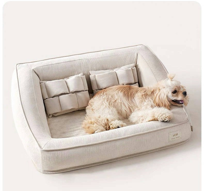 Pure Sleep All Season Pet Sofa Bed With Pillows | Shortie Friends