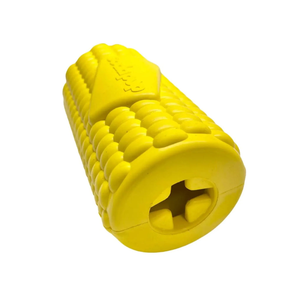 SodaPup Corn on the Cob Durable Rubber Treat Dispenser Chew & Enrichment Toy | Shortie Friends