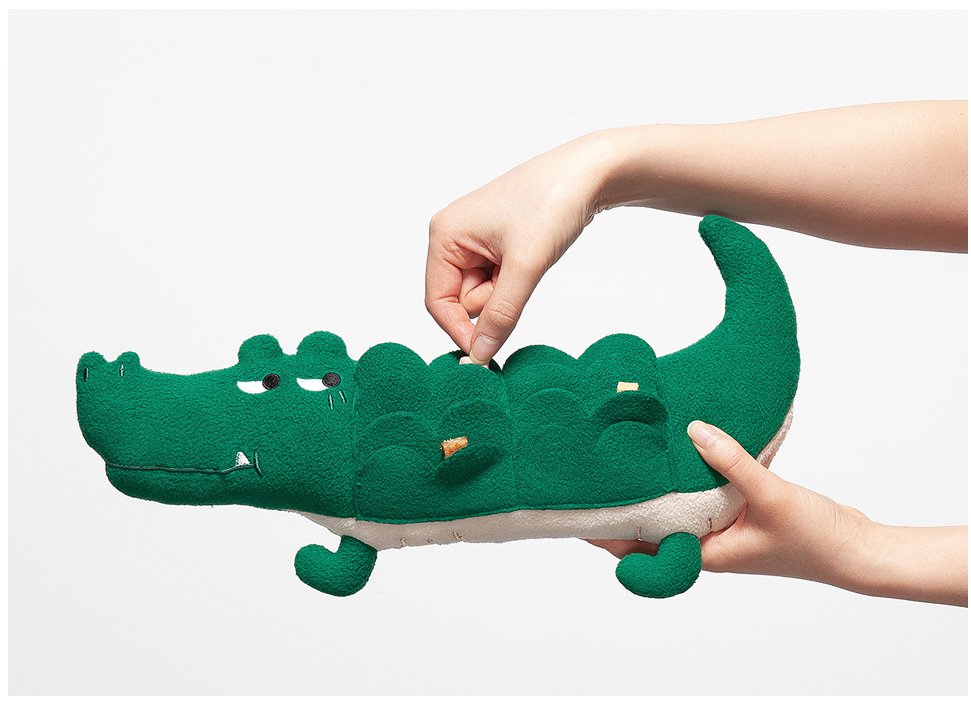 andblank Lazy Crocodile Nosework Toy - Plush Toy - Shortie Friends