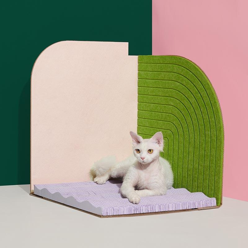 purrre 3 dimensional cat scratcher