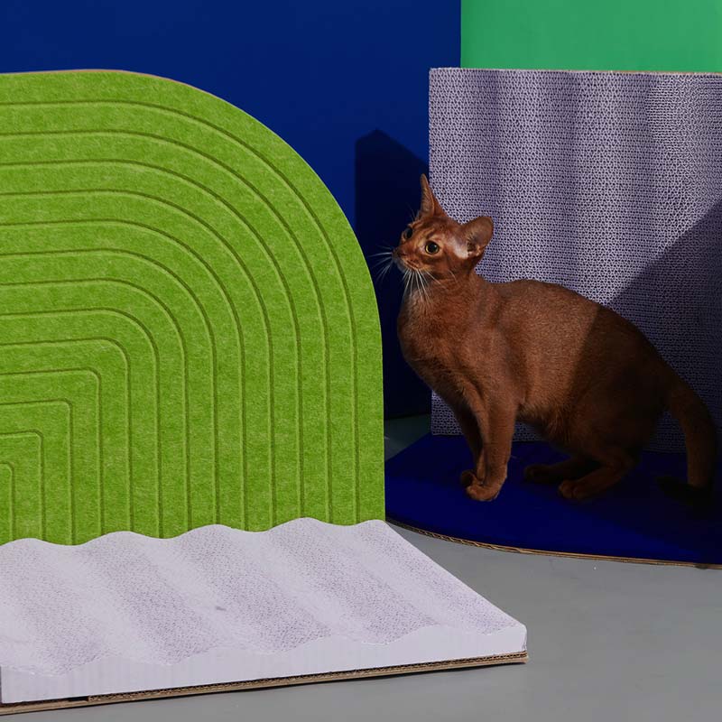 purrre 3 dimensional cat scratcher